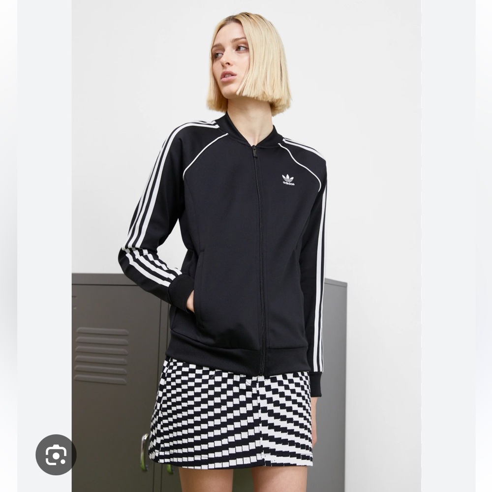 Adidas Jacket - Retro Adicolor Classic Black and White